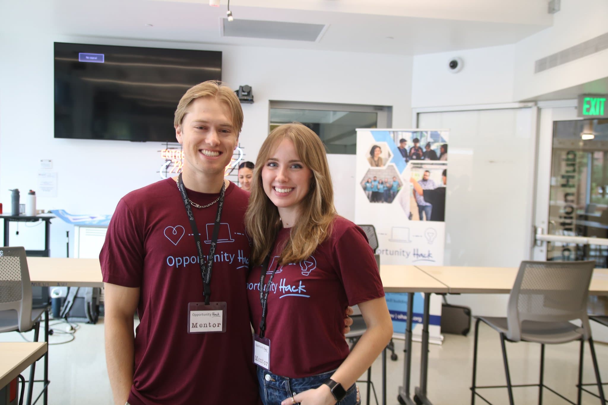 Participants at the Opportunity Hack Fall 2025 hackathon at Arizona State University in Tempe, Arizona