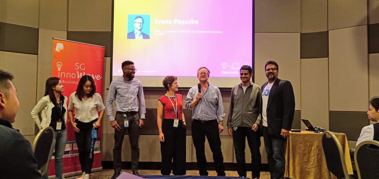Awards presentation after judges evaluated hackathon projects