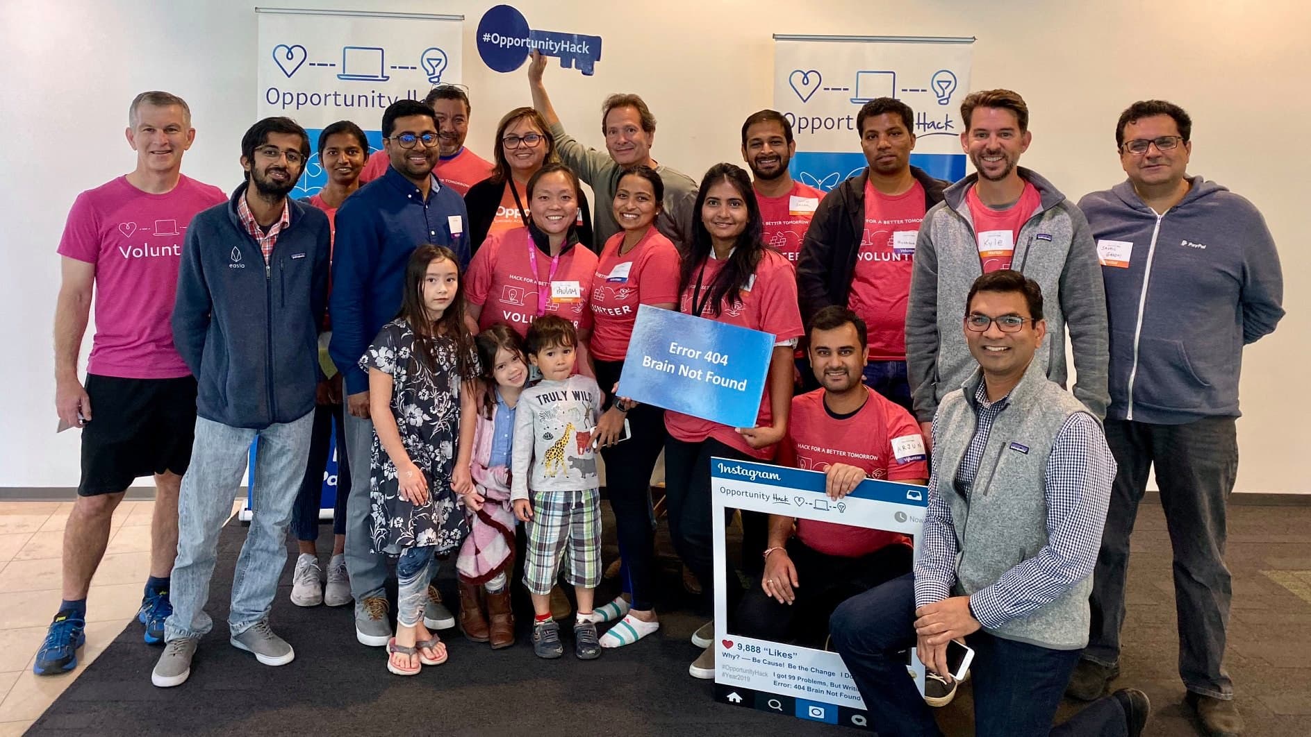 PayPal CEO Dan Schulman and CTO Sri Shivananda at an Opportunity Hack event in San Jose